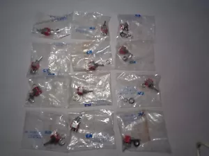 C&K 8307 Miniature Toggle Switches SPDT On/On Panel Mount 5A 120 VAC Made in USA - Picture 1 of 6
