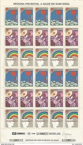 Medicina preventiva A Saude em suas maos 1993 Cat. YT. 2539/41, foglio completo - Imagen 1 de 1
