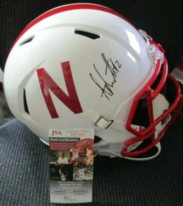 ADRIAN MARTINEZ NEBRASKA CORNHUSKERS SIGNED FULL SIZE SPEED HELMET JSA COA - Picture 1 of 3