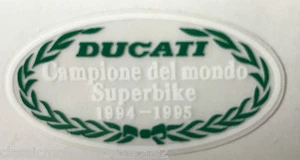 DUCATI 748 916 996 CAMPIONE DEL MONDO SUPERBIKE 1994-95 BILDSCHIRM RESTAURATION AUFKLEBER - Bild 1 von 1