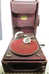 Vintage tragbares superphonisches Grammophon für Ersatzteile * - Bild 1 von 17