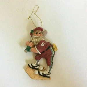 Baseball Santa Claus Christmas Ornament by Band Creations 4" - Picture 1 of 2