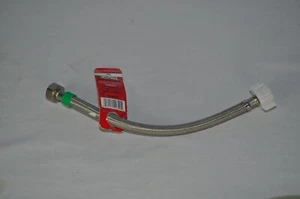 Lasco 10-0813 Stainless Steel Braided Toilet Connector 1/2 x 7/8 x 12 in. - Picture 1 of 3