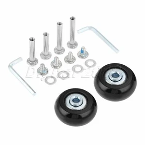Kit de herramientas de reparación de lujo de ruedas de equipaje negras OD 40 mm-80 mm ejes hágalo usted mismo - Imagen 1 de 20