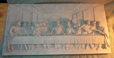23" DaVinci's The Last Supper Jesus & Disciples Wall Frieze Decor Design Toscano - Imagem 1 de 4