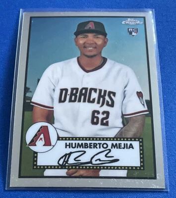 2021 Topps Chrome Platinum Anniversary #136 Humberto Mejia Arizona Diamondbacks - Image 1 of 2