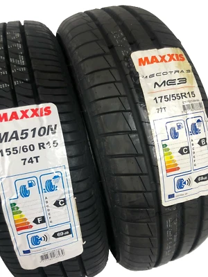 Sommerreifen smart fortwo 451 155/60 175/55 R15 vier Stück Maxxis FABRIKNEU - Bild 1 von 3