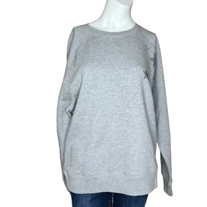 Zadig & Voltaire Upper Stars Strass Gray Sweatshirt Sz L NWT - Picture 1 of 10