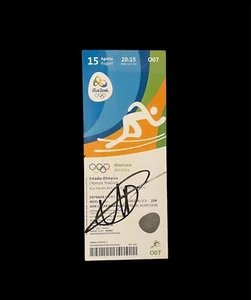 Fastest Man Alive Usain Bolt Signed Rio 2016 Olympic Ticket COA Proof Photo 6 - Picture 1 of 8