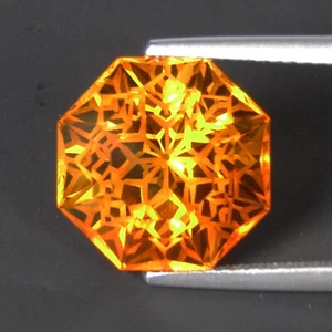 Fabuloso citrino natural de 9,48 quilates 13 mm elegante corte octogonal piedra preciosa suelta--VDO - Imagen 1 de 3