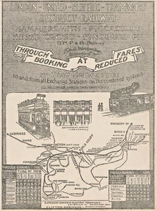 1906 London United Electric Tramways, District Railway Inauguration, Original Ad - Picture 1 of 1