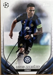 Inter Mailand Lautaro Martinez Hand Signed Topps Card Rare - Bild 1 von 1
