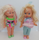 Lot of 2 1988 LIL MISS MAKEUP DOLL 13"/ ORIGINAL OUTFIT MATTEL