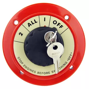 Dual Battery Switch Boat Selector Safety Shut Off Disconnect Switch With Lock - Picture 1 of 5