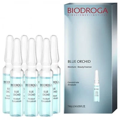 BIODROGA BLUE ORCHID AMPOLLA CONCENTRADA HIDRATANTE 7 X2 ML /0,06 FL. OZ NUEVO Foto 1 de 2
