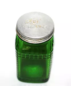 Owens Illinois GOW Borings Deckel Waffelmuster grün Glas EG1 - Bild 1 von 9