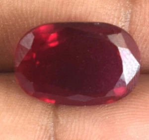Natürlicher Utah Beryll Bixbit roter Smaragd 11,40 ct ovaler Edelstein zertifiziert B95251 - Bild 1 von 6