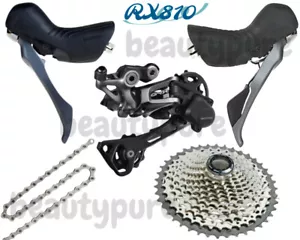 Juego de grupos mecánico Shimano GRX RX810 1x11velocidad 4 piezas nuevo (sin pinzas) - Imagen 1 de 1