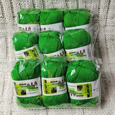 Venta 9Skeins X 50gr Súper Suave Bambú Algodón Bebé Tejido a Mano Hilo de Ganchillo  Foto 1 de 4