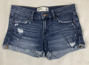 Abercrombie & Fitch Short Shorts Juniors Size 2 Low Rise - Picture 1 of 8