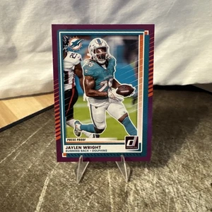 2025 Panini Donruss Jaylen Wright Purple Press Proof 143 Dolphins - Bild 1 von 1
