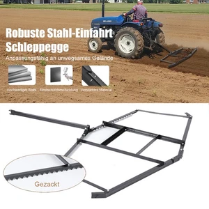 NEU Schleppegge 175x172x9cm Wiesenegge Wiesenschleppe Rasentraktor Feldegge - Bild 1 von 10