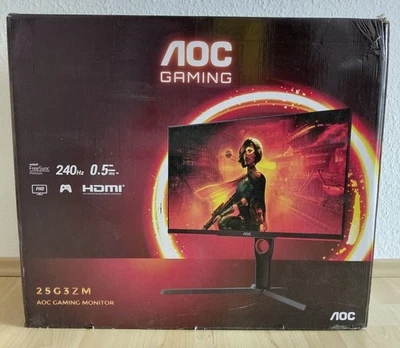 AOC 25G3ZM 24,5 Zoll Full-HD Gaming Monitor 0,5 ms Reaktionszeit, 240 Hz - Bild 1 von 3