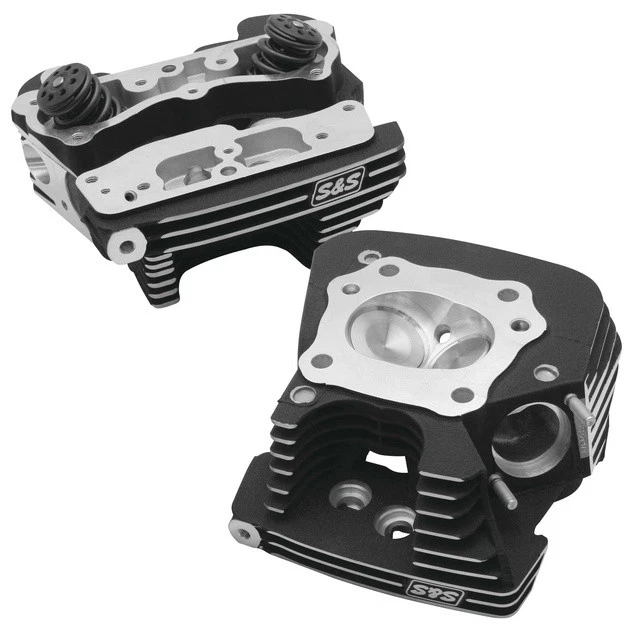 S&S Super Stock Cylinder Heads 79cc Black #90-1293 Harley Davidson Foto 1 de 1