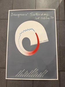 Patrick Hughes Designers Saturday Poster Selten Signiert Original Poster Kunst - Bild 1 von 9