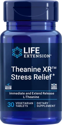 Theanine XR™ Stress Relief 30 comprimidos vegetarianos Foto 1 de 4