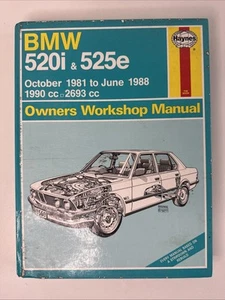 BMW 520i & 525e 1990cc/2693cc 1981-1988 Hardback Haynes Workshop Manual No 1560 - Picture 1 of 8