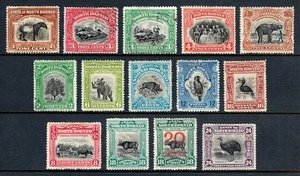 NORTH BORNEO — SCOTT 136-149 — 1909-22 PICTORIAL SET, P14 — MH/USED — SCV 306 $ - Bild 1 von 2