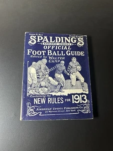 1913 Spalding Football Guide Amazing Jim Thorpe Photos Good Condition For Age - Picture 1 of 4