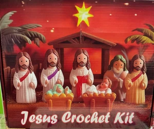 Nativity Crochet Kit: Projects True Meaning of Christmas ~ Three Wise Men- New - Picture 1 of 6