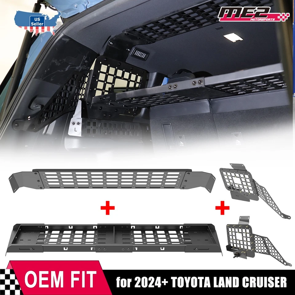 Interior Rack Basket Rear Window Overhead Panel Molle For 24 Toyota Land Cruiser — 第 1/4 张图片
