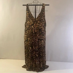 Neu mit Etikett Iman Gepardenmuster Kleid Größe 3X - Bild 1 von 10
