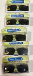 5 Paia Occhiali da Sole Protezione Solare Polarizzati Clip On 52 Rec 19 Full Frame Lenti - Foto 1 di 3