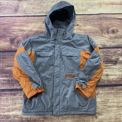 Burton Kids' XL Gray and Orange Snowboard Ski Jacket Coat - Image 1 of 4