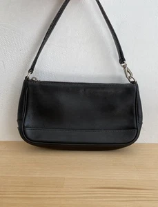 Vintage Coach Leather Black Hampton 7785 Demi Pouch Mini Shoulder Bag - Picture 1 of 10