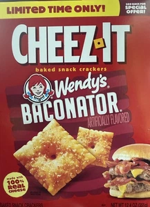 Limited Edition Wendy's Cheez It Collab - Baconator Baked Snack Crackers 12.4 - Picture 1 of 1