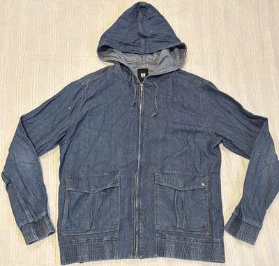Insight Mens Denim Hoodie Jacket Size M - image 1 of 4