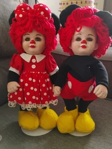 Marie Osmond Mickey & Minnie Mouse Porzellan Puppen 12 Zoll - Bild 1 von 4