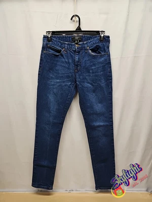Pantalones de mezclilla Forever 21 para hombre azules ajustados lavado medio talla 31x31 Foto 1 de 4