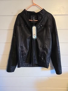 BRAND NEW Men's i5 Apparel Pleather Motorcycle Jacket Sz: M - Picture 1 of 6