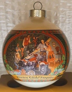 HARLEY DAVIDSON 1999 "ELECTRA GLIDE SURPRISE" SERIES 1 CHRISTMAS ORNAMENT BULB - Picture 1 of 7