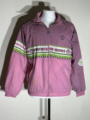 Vintage Vitas by Snauwaert Heroice Di Roma Pink Windbreaker Jacket XS 80s/90s - Image 1 of 4