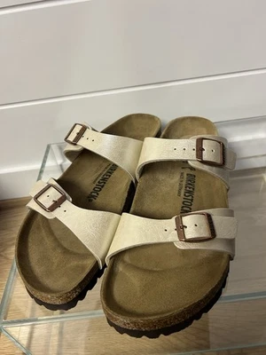 Sandalias Birkenstock Sydney Taupe Metálicas Cobre Hebilla Mujer’s EUR 40/US 9N Foto 1 de 4
