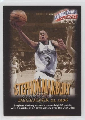1997-98 Fleer Million Dollar Moments Concurso Stephon Marbury #42 Foto 1 de 2