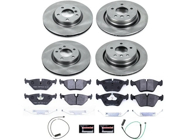 Kit de pastillas de freno y rotor delanteras y traseras para BMW Z3 1998-2002 3,2 L 6 cilindros VQ896BB Foto 1 de 1