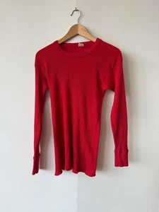 Vintage Healthknit Sweater Mens XS Thermal Waffle Knit Long Sleeve 70s USA - Picture 1 of 6